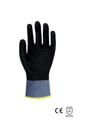 Hanvo Nu506 4/4 Nitril Kaplı Dot.eldiven