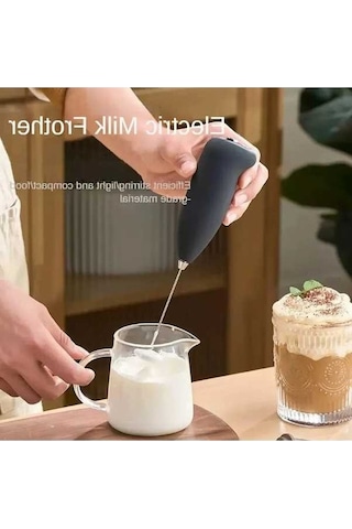 Ulzyvf Yumurta Taşınabilir Süt Siyah Siyah Mutfak Mini Mikseri Köpürtücü Köpürtücü Karıştırıcılar Karıştırıcı Kahve Ev Elektrikli El Çırpma Çırpıcı Cappuccino Aracı Dn Siyah