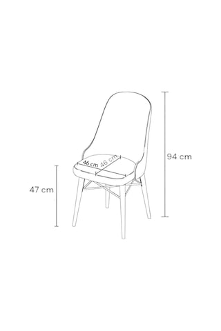 Nova Serisi, 6 Adet Krem Mutfak Sandalyesi, Siyah Gürgen Ayak, 1. Sınıf Babyface Kumaş