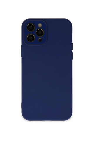 Mey İthalat iPhone Uyumlu 12 Pro Max Kılıf Lansman Glass Kapak - Sky Blue