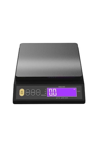 Besthome1 Su Şızdırmaz Mutfak Terazisi - 10kg/1g Hassas Ölçüm, Abs Plastik & Paslanmaz Çelik, Çoklu Güç Kaynağı, Otomatik Kapa Siyah