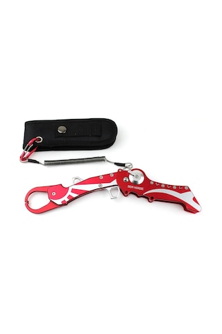 Sea Horse Katlanır Balık Tutucu Gripper - Kırmızı