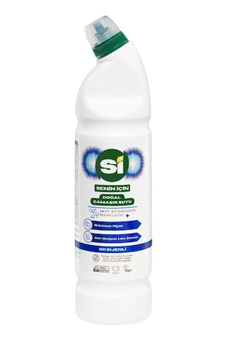 Si Senin İçin Doğal Çamaşır Suyu Oksijenli 1 Lt Tekli