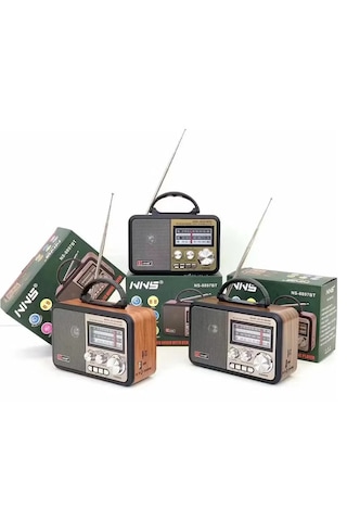 Nns Ns-8897 Orta Boy Retro, Nostaljik, Ahşap Tasarım Radyo