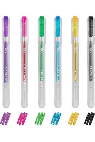 Legami Shine Like A Diamond 6lı Parlak Mini Jel Kalem Seti K08615