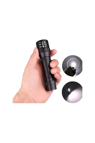Wuben Wb-017 Zoomlu Şarjlı Cob Led Güçlü El Feneri