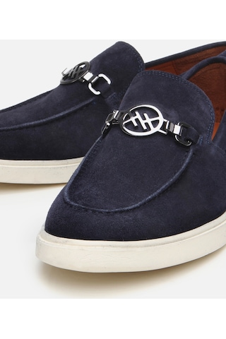 Hotiç Erkek Süet Deri Lacivert Toka Detaylı Loafer 02ayh303010a680 Lacivert
