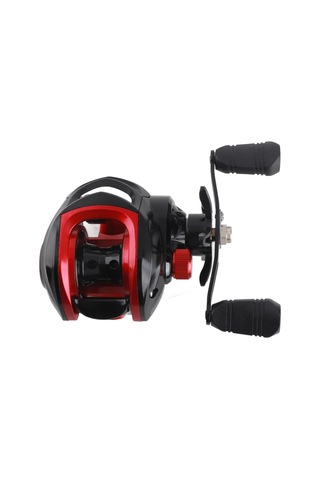 Wezone Kara-kırmızı Su Damla Makinesi 8kg Güçlü Balık Gücü, Paslanmaz Çelik Yataklı, Manyetik Fren Sistemi, Metal Kollü Olta Makinesi Sağ El, 7.2 Hız