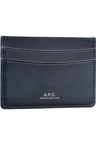 A.p.c André Unisex Deri Kartlık Koyu Lacivert 1