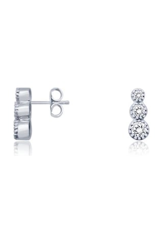 Diamond Line-Gülaylar - Beyaz Altın 14 Ayar Koleksiyon Küpe N11.9451