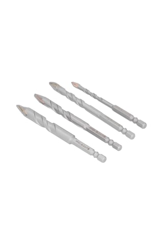 Yifomall 4'lü Sert Metal Matkap Ucu Seti - Cam, Seramik Ve Fayans İçin Yüksek Hassasiyetli Delme