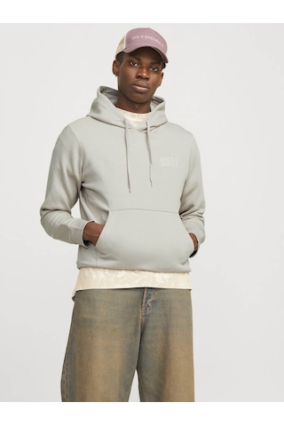 Jack & Jones Jjecorp Logo Gri Erkek Sweatshirt 12152840 Gri