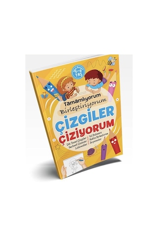 Çizgiler Çiziyorum Tamamlıyorum Birleştiriyorum 5-6 Yaş - Ema Ya