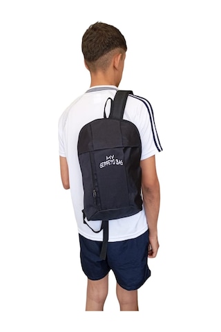Mygeppetobag Unisex Siyah Sırt Spor Yürüyüş Kamp Bisiklet Çantası 10 Lt Siyah