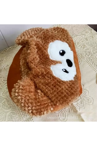 Sevimli Peluş Kapüşonlu U Şeklinde Yastık-feifei
