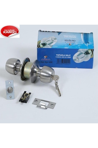 Combat Topuzlu Kapı Kilidi Otel Tipi Saten Renk