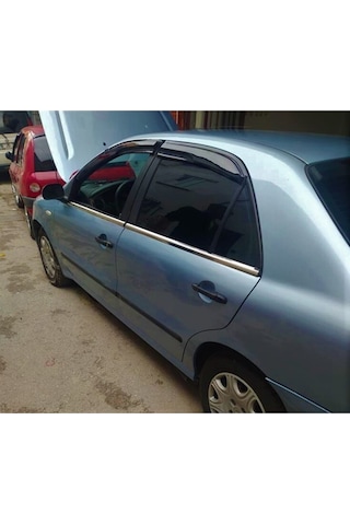 Fiat Marea (1997-2002)  Krom Paslanmaz Cam Çıtası 4 parça