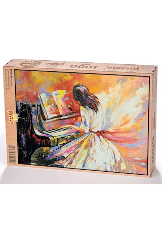 King Of Puzzle Piyanist Ahşap Puzzle 1000 Parça
