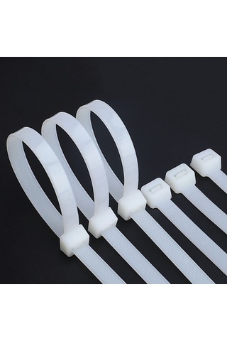 Kablo Bağı 7.5x450mm Beyaz 100 Adet