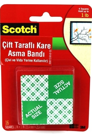 3M 111 Scotch Çift Taraflı Köpük Bant Kare