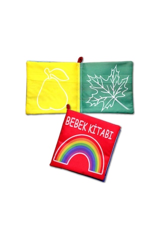 Tox Bebek Renkli Kumaş Sessiz Kitap T061 - Bez Kitap , Eğitici Oyuncak , Yumuşak Ve Hışırtılı
