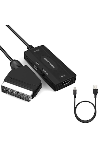 Alfais 5226 Hdmi To Scart 1080p Hd Av Video Çevirici Dönüştürücü Adaptör