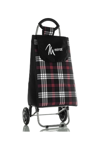 Miras M-106 Ekose Pazar Arabası Kırmızı - Siyah