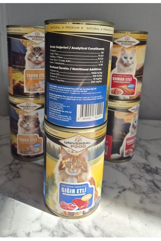 2 Adet 400 Gr Sığır Etli Parça Etli Soslu Yaş Kedi Maması