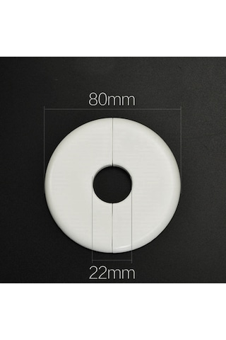 Sones Yuvarlak Delik Dekorasyon Fişi Kapağı, Stil: 2.2mm Delik Beyaz