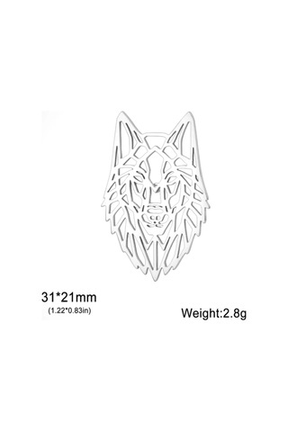 Olfil Broş-mini Kurt Tarzı Zarafeti Minimalizm 408285702 Gri