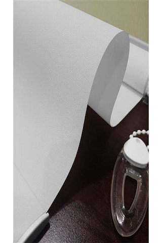 İthal Kalın Beyaz Zebra Stor Güneşlik Perde Etek Dilimsiz Alüminyum Kasa 1. Kalite Beyaz