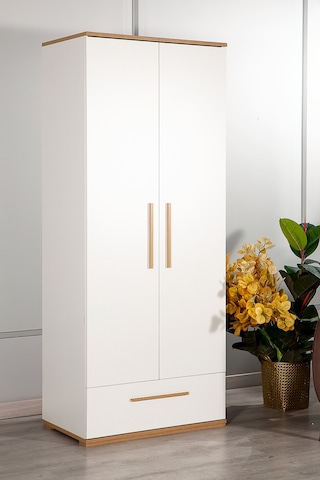 Eva 201 - 2 Kapaklı 1 Çekmeceli Gardırop