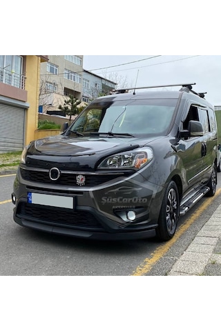Fiat Doblo D4 2015-2021 Uyumlu Üniversal Astra H Lip Esnek Ön Lip 2 Parça Tampon Altı Dil Karlık Ön Ek 00 Şüscaroto Aksesuar