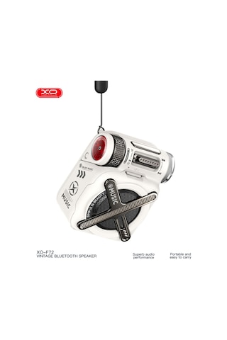 F72 Mecha Taşınabilir Kablosuz Bluetooth Hoparlör 5.4 Metal/pc/abs Gövde Tf Kart Desteği