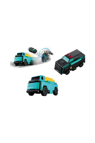Transracers Dönüşen Arabalar Polis Jipi / Tanker