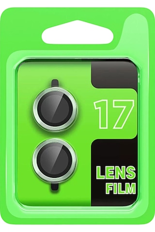 Newface Apple Uyumlu iPhone 17 Raze Metal Kamera Lens - Açık Yeşil