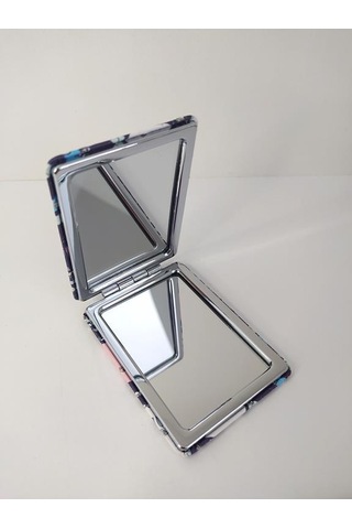 Ayna Taşınabilir Cep Çanta Makyaj Büyüteç Ayna Dikdörtgen Ayna 13931 Çok Renkli