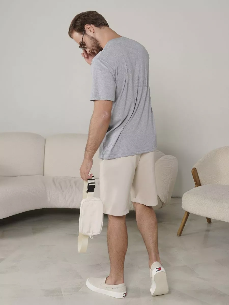 Lajkı-majkı Düz Gri Melanj Tişört 169510828 Açık Gri