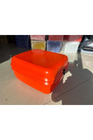 Motosiklet Servis Kurye Çantası Midi Box Turuncu 110 Litre Turuncu