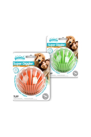 Pawise Super Giggle Sesli Köpek Oyun Topu 8 CM Çok Renkli
