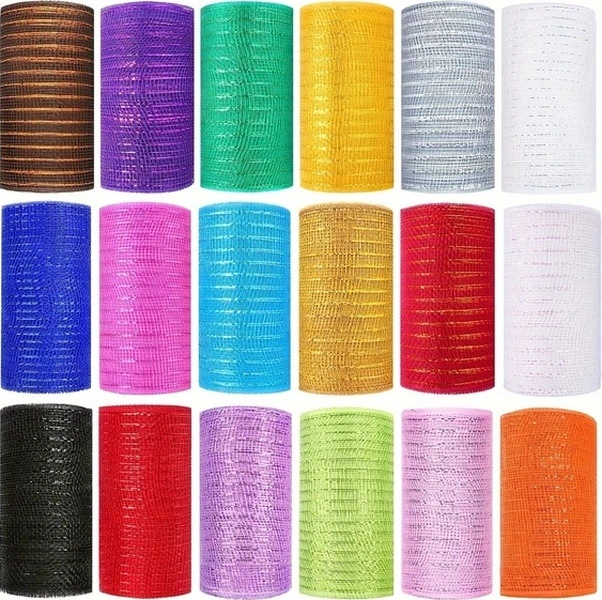 Trendooze Cloud011 2 Altın Kırmızı Şerit - 6x30ft Rulo Pvc Çuval İpi - Noel Düğün Party Deko