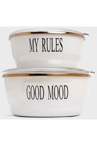 Mttskb-0005 Miss Betty 14-16 Cm 2'li Emaye Saklama Kabı 001