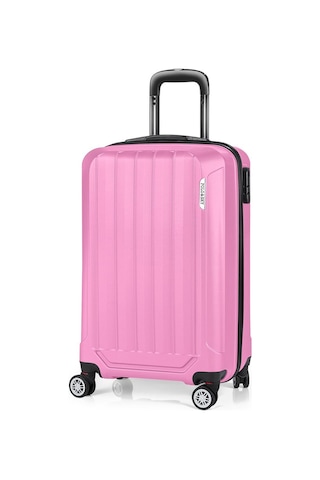 Polo&Sky Spring Model Pembe Renk Kabin Boy Valiz Bavul Pembe