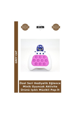 Özel Seri Hediyelik Eğlence Minik Oyuncak Aktivite Ürünü Işıklı Müzikli Pop-it