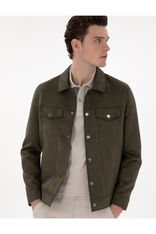 Pierre Cardin Erkek Haki Deri Mont-kaban 50312346-790 Haki