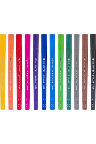 Bruynzeel Fineliner-brush 12'li Çift Taraflı Kalem Seti 60325012