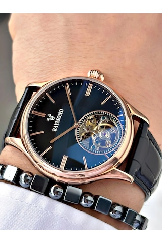 Raymond Diplomat Klips Otomatik Mekanizma Erkek Kol Saati Rose Gold 47955179