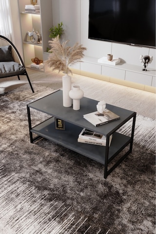 Modern & Şık Orta Sehpa Metal Çerçeve İle Dayanıklı Tasarım, Minimalist Ve Fonksiyonel, Salon ,ofis Antasit