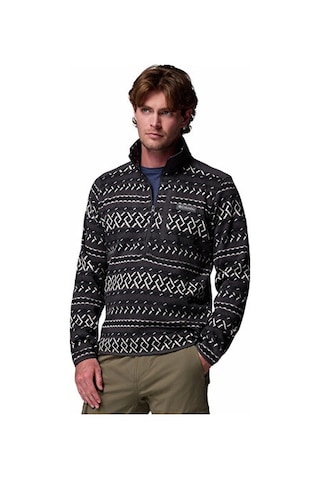 Columbia Erkek Outdoor Çeyrek Fermuarlı Polar Üst 2097741012 Siyah Siyah
