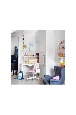 Ikea Örfjäll Çocuk Çalışma Sandalyesi, Beyaz-vissle Pembe